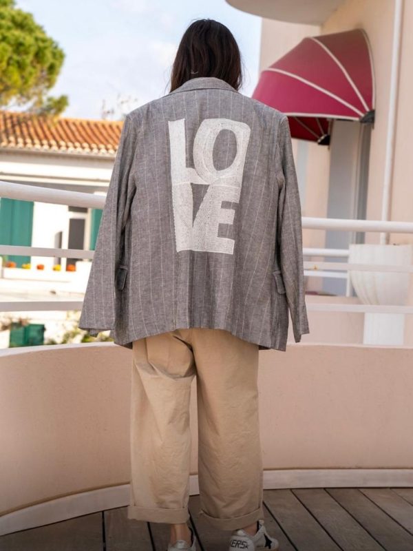 Light Grey Love Blazer