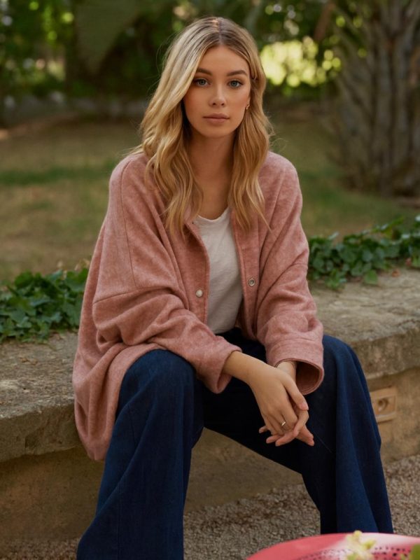Wide Thin Wool Cardigan