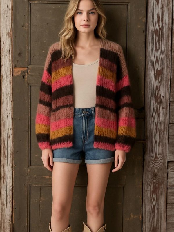 Striped Wool Cardigan