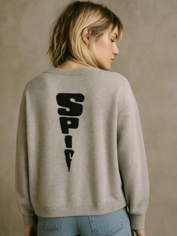 V-Neck Soft Wool Sweater Spy